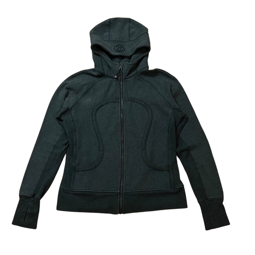 Lululemon olive green  Scuba Hoodie jacket sweatshirt size 12